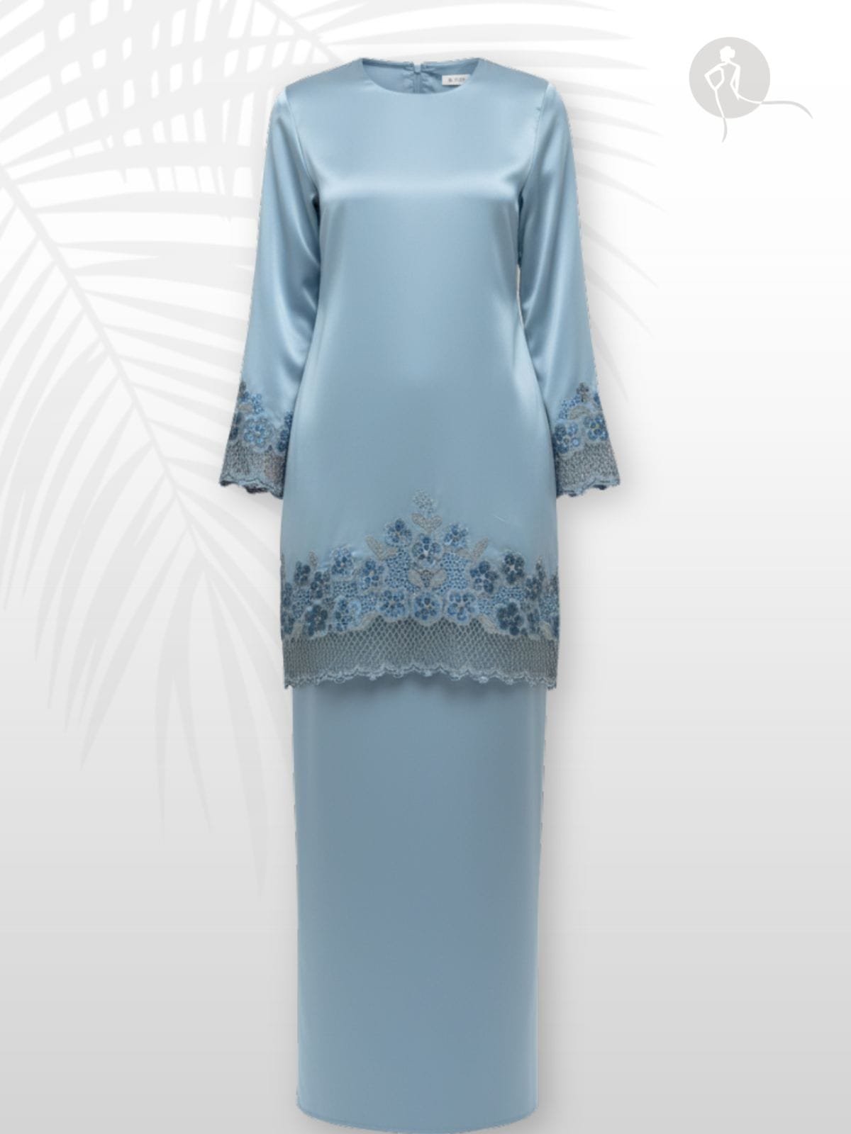 Kurung Moden Sulam Bunga Cempaka Baby Flower